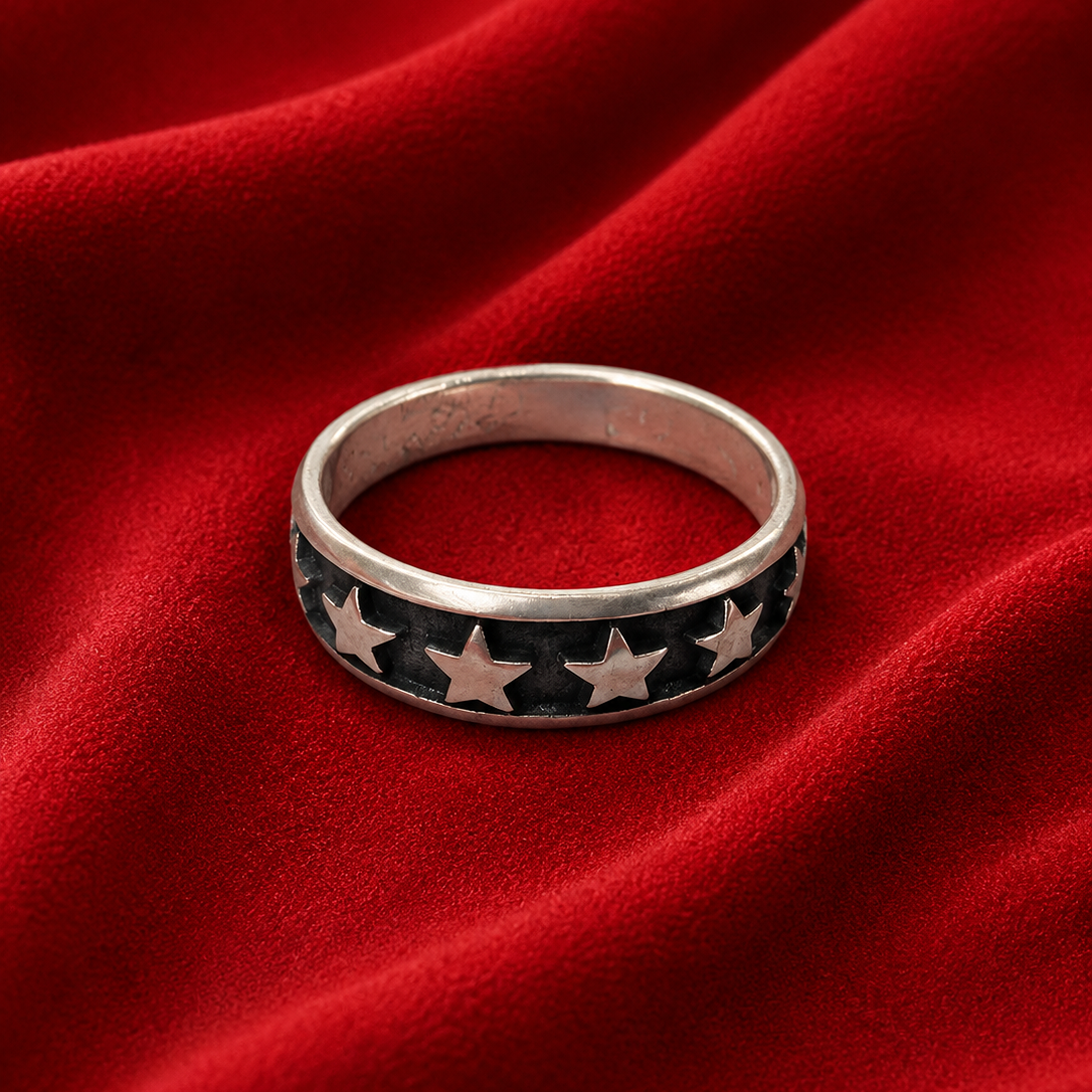 Boys Silver Band Ring